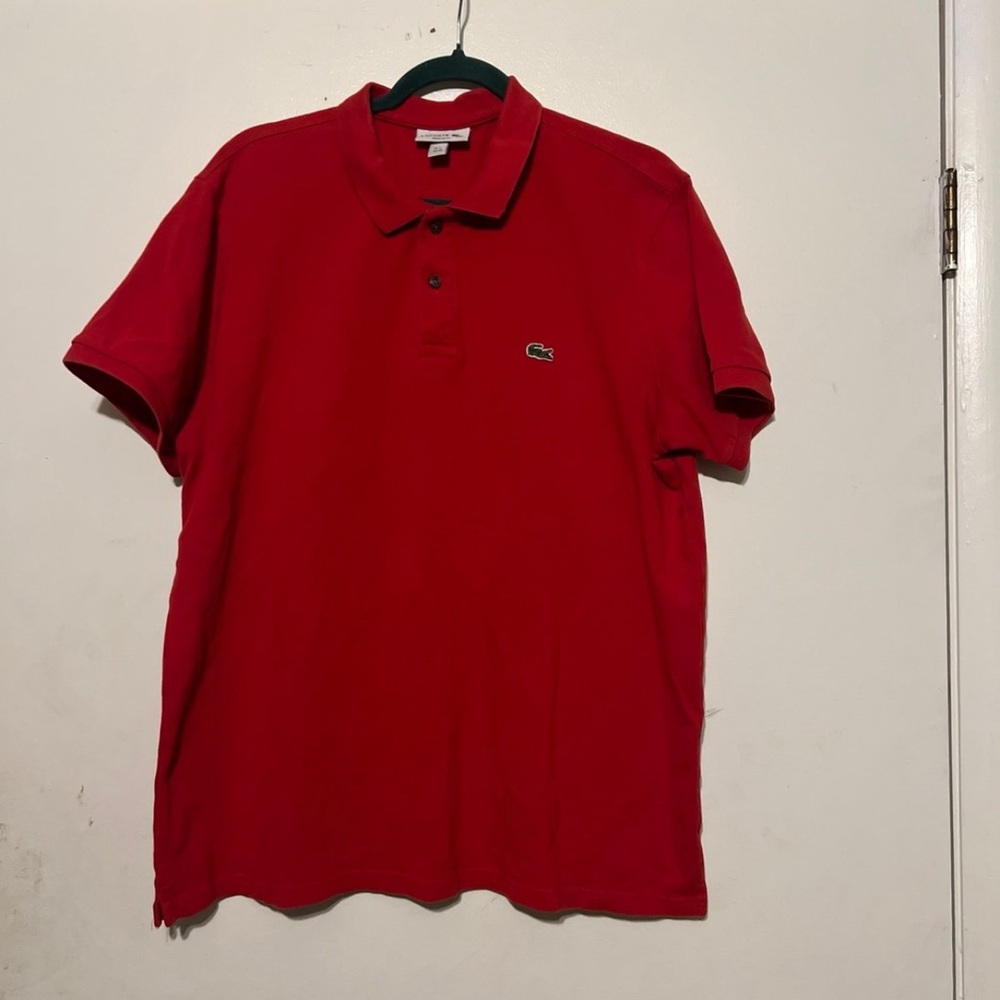 Lacoste Men's Red Polo Shirt